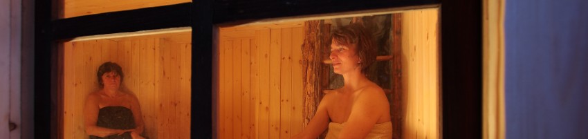 Relax in sauna alla Grande Halte 